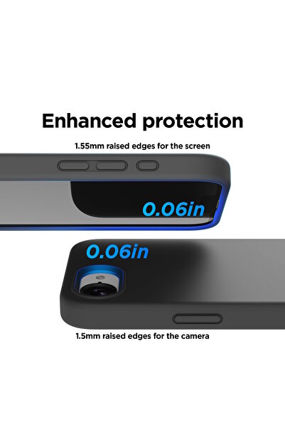 m.tk moveteck iPhone 16e Kılıf Lansman Kamera Korumalı içi Kadife Yumuşak Renkli Silikon Mat Hisli Mara Kapak