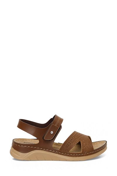 Polaris 164400 .Z5Fx Tan Women's Flat Sandals