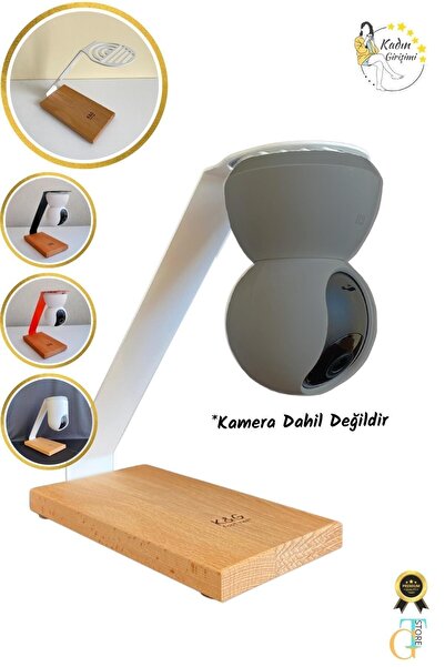 K&G foot rest Xiaomi Güvenlik Kameralarına Uyumlu Stand 360 Derece Ve Gece Gö...