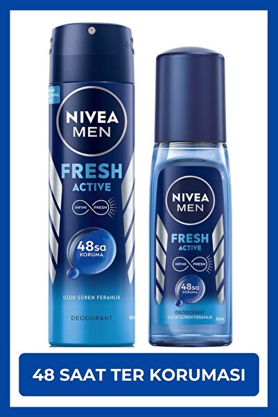 NIVEA Pump Sprey Fresh Erkek Erkek Sprey Deodorant 150 ml