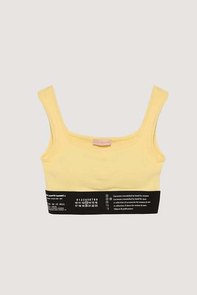 Quzu 60064 Elastic Short Crop Yellow