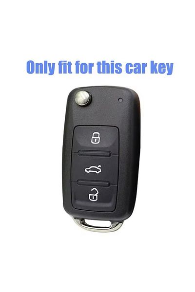YıldızTuning Seat Leon Mk2 Key Case Cover Black-Gold 2005-2012