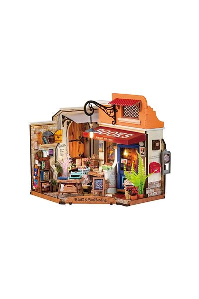 Rolife 3d Puzzle, Diy House, Corner Bookstore, 108 Pieces