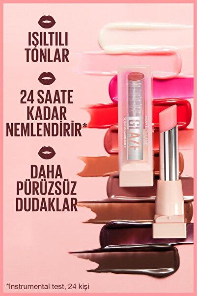 Maybelline New York Lifter Glaze Shea Yağı ve Hyalüronik Asit içeren Renkli Dudak Balmı - 03 Rose Bite