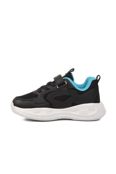 WALKWAY Black Velcro Lightweight Boys' Sports Shoes 1890 P