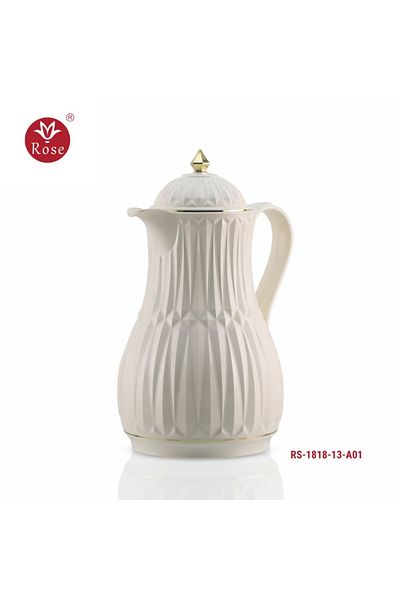 Rose Rs-1818-1.5 liter white rose tea thermos (1300) ml