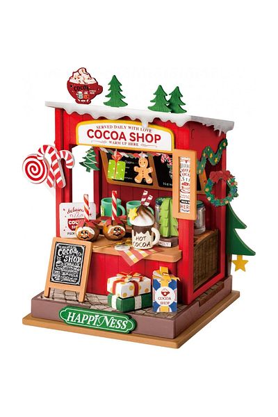 Rolife 3D Puzzle, Cocoa Shop Minihouse, Wood, RoLife, 87 pieces