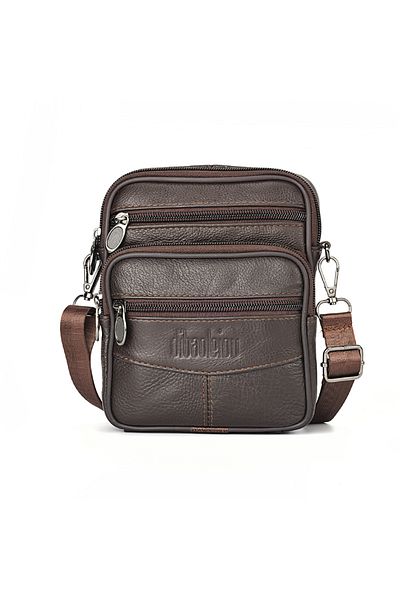 ETG Men's Waist Bag Multi-function Shoulder Messenger Bag Can Wear Belt Mobile Phone Bag