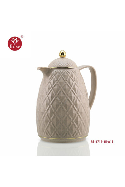 Rose Rs-1717 -ترمس لتر ونصف شاي رخامي روز (1500) مل