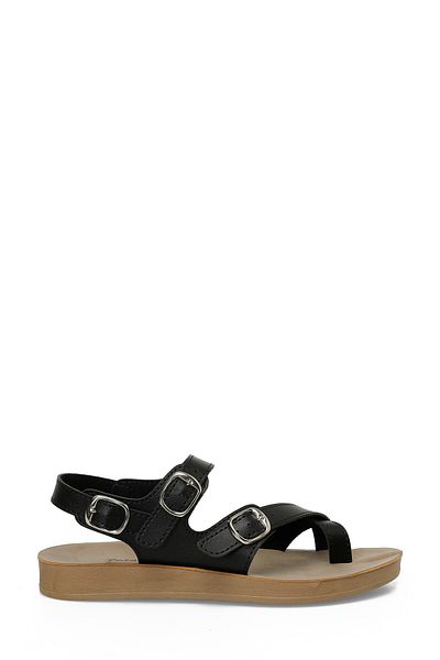 Polaris 158657 .Z5Fx Black Women's Comfort Sandals