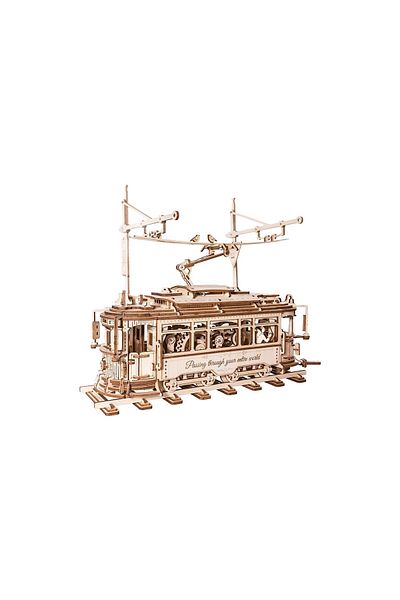 ROKR 3d Puzzle, Classic Tram, , Wood, 374 Pieces