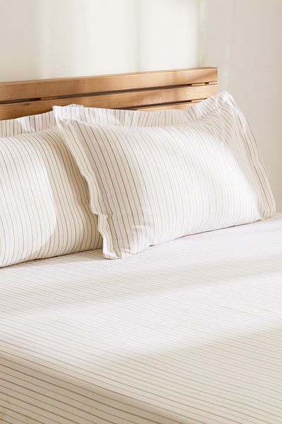Kaşmir Home Moren 100% Cotton Double Bed Sheet Set Beige