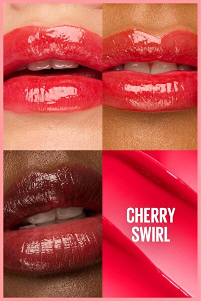 Maybelline New York Lifter Glaze Shea Yağı ve Hyalüronik Asit içeren Renkli Dudak Balmı - 04 Cherry Swirl