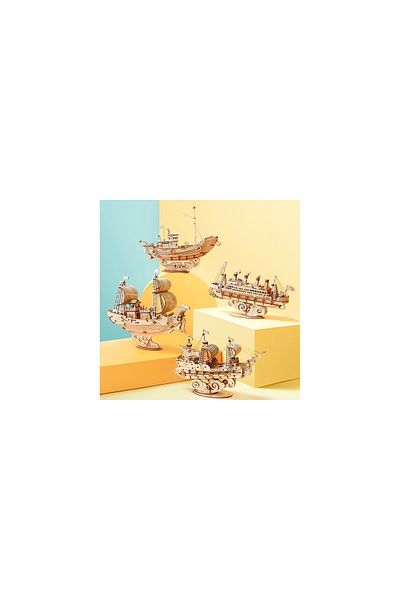 ROKR 3D Puzzle, Cruise Ship, Wood, ROKR, 145 pieces
