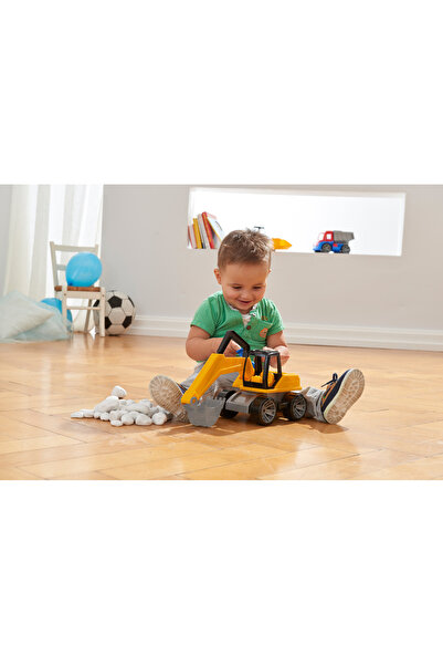 LENA Excavator pentru copii din plastic cu cupa si figurina inclusa Truxx, +2 ani