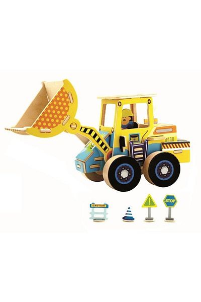 ROKR 3D Puzzle Forklift, Robotime, Wood, 44 pieces, VE202