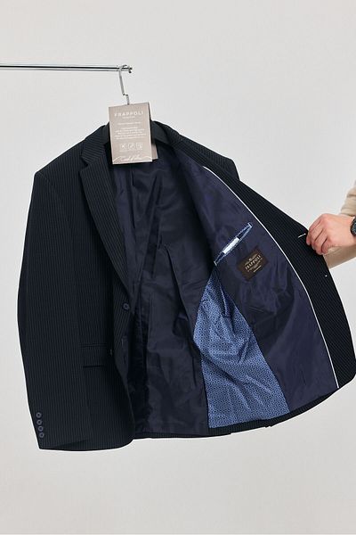 Frappoli Мъжки тъмен сако Lorus Turksek Slim Fit
