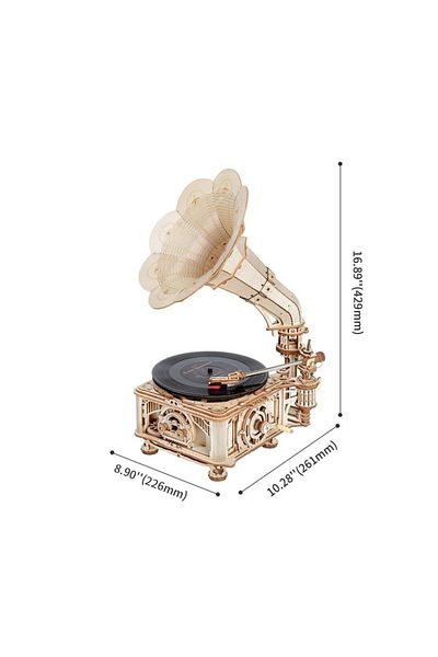 ROKR 3D Puzzle Turntable with Electric and Manual Rotation Mode, ROKR, Wood, 424 Pieces