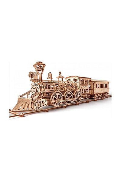Wood Trick Mechanical 3D puzzle, Locomotive R17, WT, wood, 405 pieces