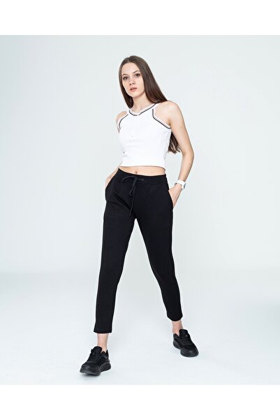 Embaa Giyim Cepli Bağcıklı Siyah Çelik Pantolon
