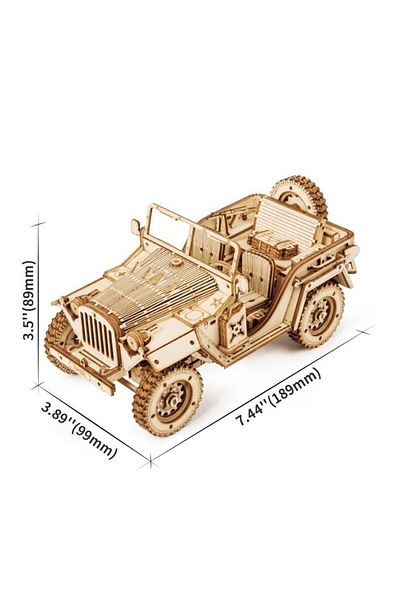 ROKR 3d Puzzle Military Vehicle, Robotime, Wood, 369 Pieces