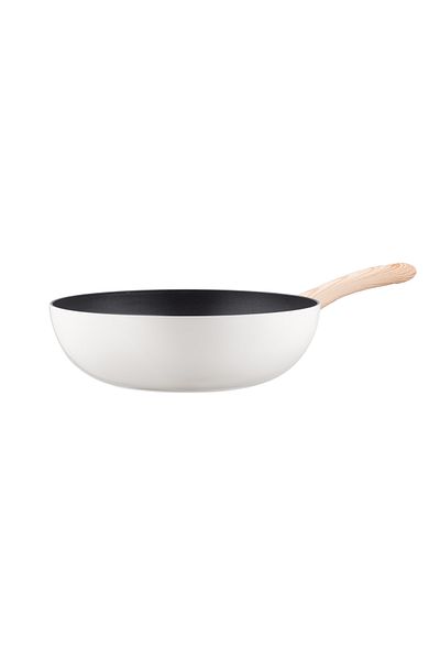 Madame Coco Manon Wok Pan - White - 29 cm