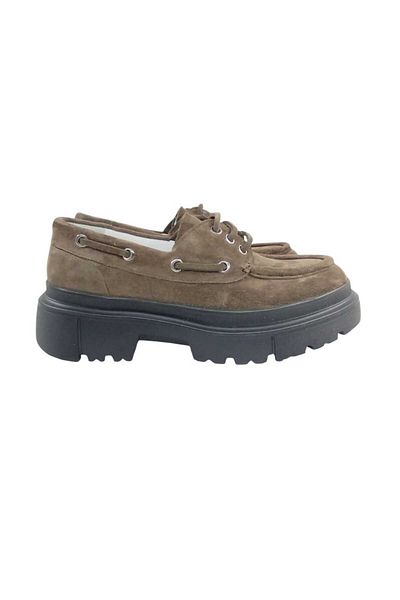 Oneka Shoes Women's Daily Green Denim Topallığı Leather Laced 130825 Tbs3201