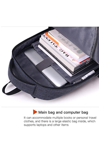 ETG Men's Fashion Business Travel Casual Backpack 31*17*47CM