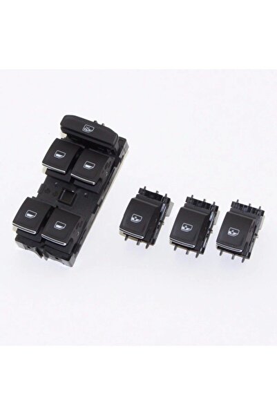 otobalcı Volkswagen Golf 7 Cam Açma Düğmesi Anahtarı Takım 2012--2017 Krom