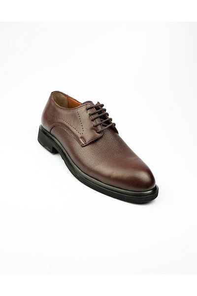 BABALİ Ανδρικά κλασικά παπούτσια με μπαμπά 513 Mym Brown Leather