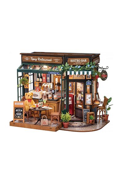 Rolife 3d Puzzle, Diy Mini House, Tipsy Restaurant, , 297 Pieces