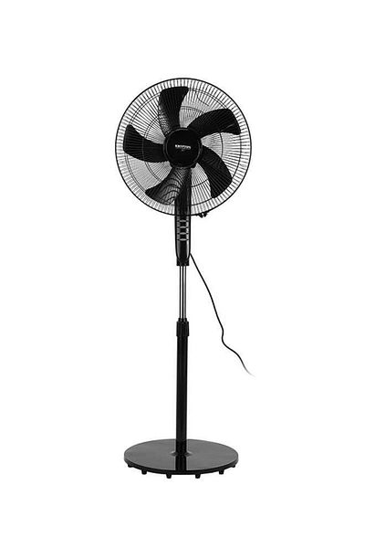 KRYPTON 16-Inch Stand Fan With 5-Leaf Blades, 3-Speed Control, Oscillation, Powerful Motor, Super Silent