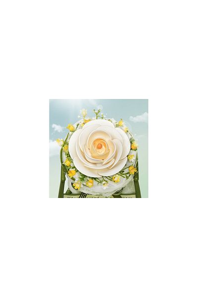 ROKR 3D Puzzle, White Camellia, ROKR, 63 pieces