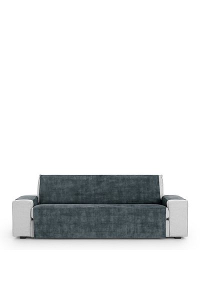 EYSA CONFECTIONES Velvet sofa cover 2 seats, practical, Turin, C16 Anthracite