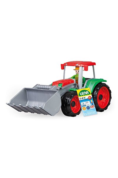LENA Tractor pentru copii din plastic cu cupa si figurina inclusa Truxx, +2 ani