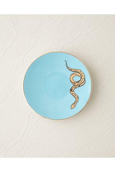 English Home Talisman Snake Bone China Snack Bowl 10 cm Light Blue
