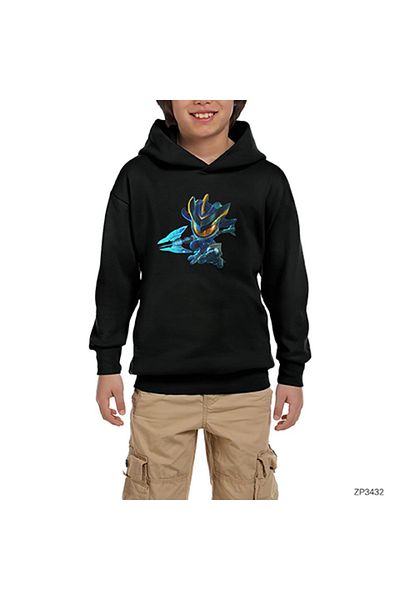 Z zepplin Fizz Super Galaxy Black Kids Hooded Sweatshirt