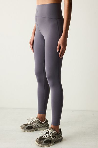 Penti Graue, knöchellange Leggings mit hoher Taille