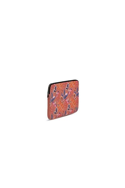 dellel Husă pentru laptop roz cu model Dellel, piele vegană imprimată, căptușeală de protecție de 4 mm, husă rezistentă