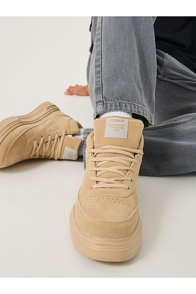 Styli High Top Lace Up Platform Sole Sneakers