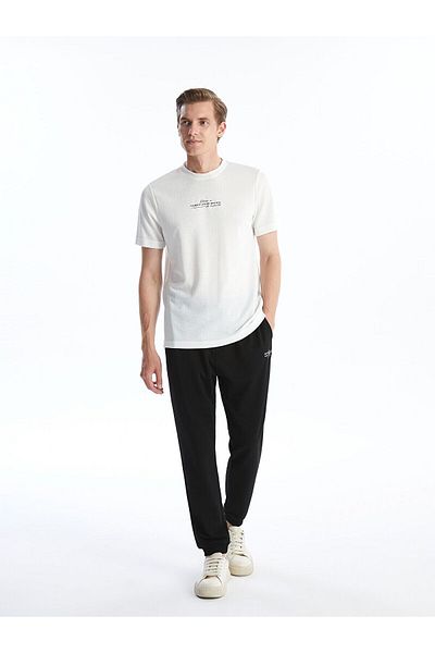 LC Waikiki Crew Neck Short Sleeve Printed Combed Cotton Men's T-Shirt