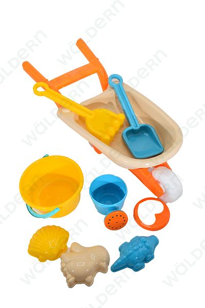 Waldern Toys Medium Size Handcart Sea Beach Set with Bucket and Water Bottle