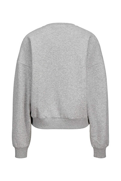 JJXX JXMERLE RLX SHORT LS CREW A GRI MEL Kadın Sweatshirt