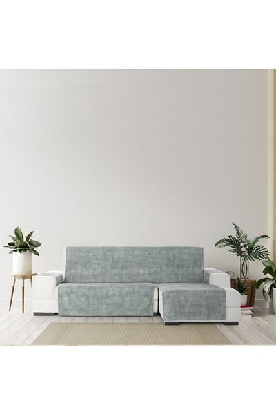 EYSA CONFECTIONES Velvet corner cover right, practical, Turin, C6 Grey