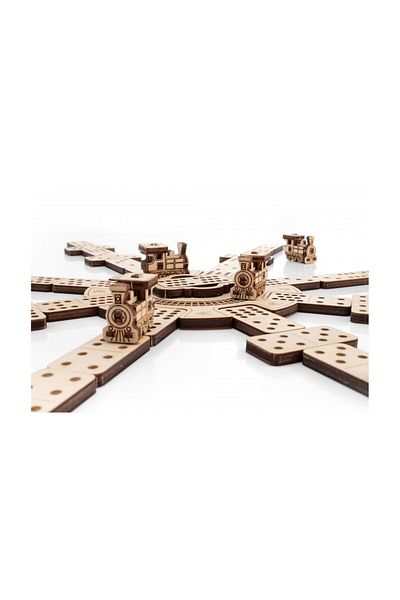 EWA 3D Puzzle, Game Set: Mexican Domino Train, EWA, Wood, 232 Pieces
