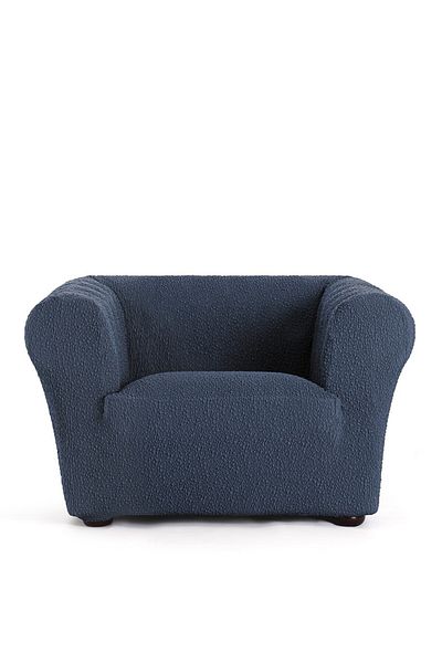 EYSA CONFECTIONES Husa bielastica fotoliu Chesterfield, Premium ROC, C/3 Albastru