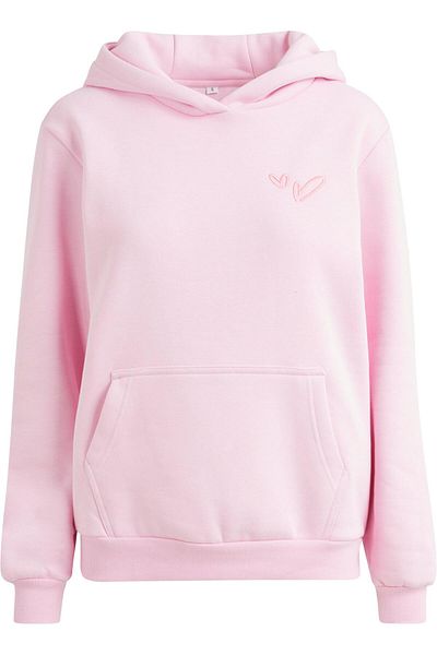 Mister Tee Heart Signs Emb Ladies Fluffy Hoody