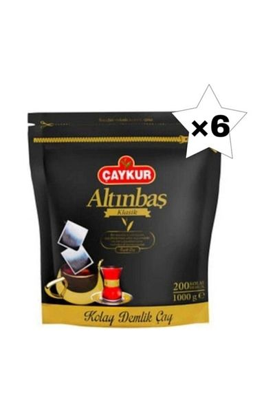 Çaykur Altınbaş Classic Black Easy Teapot Bag Tea 200 X 5 g 6 Pack