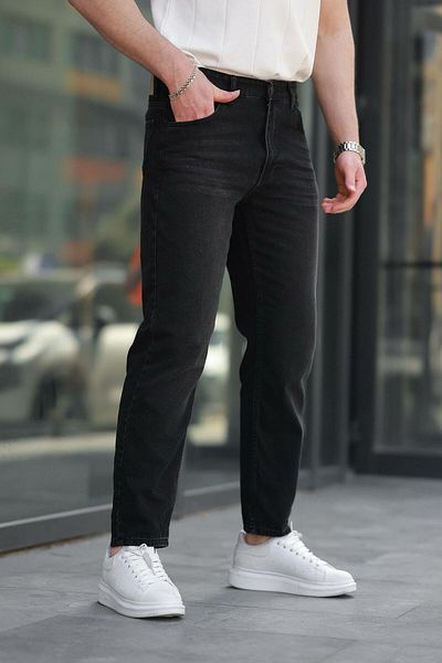 Madmext Black Men's Jean Pants E7419
