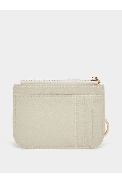 Styli Textured Wallet with Zip Closure